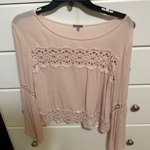 Long sleeve lace top